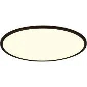 TRIO Plafonnier LED rond avec télécommande SCOTT noir et blanc 30 W, nuances de blanc, 3600 lm, plastique, dimensions : 3 x 50 x 50 cm, IP20,