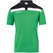 Uhlsport Offense 23 Polo Enfants - Vert / Noir / Blanc
