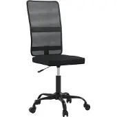 vidaXL Chaise de bureau noir filet