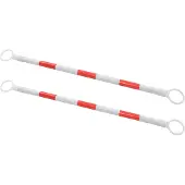 vidaXL Barre rétractable pour cônes 2 pcs Plastique 116-197 cm