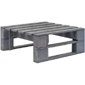 vidaXL Repose-pied palette de jardin bois gris