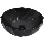 vidaXL Lavabo 46 x 17 cm Céramique noire