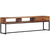 vidaXL Meuble TV 160x30x45 cm Bois de Sesham massif