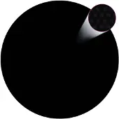 vidaXL Couverture de piscine noire 417 cm PE