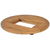 vidaXL Dessus de table de bière Teck 70 cm
