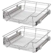 vidaXL Panier en treillis métallique 2 pcs 500 mm Argenté