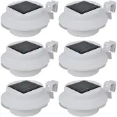 vidaXL 6x lampe d'extérieur kit d'éclairage solaire lumière de clôture lumière de gouttière blanche