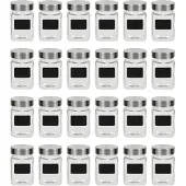 vidaXL Pots de conservation avec autocollant 24 pcs 300 ml