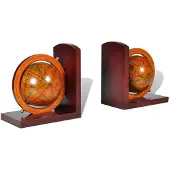 vidaXL Serre-livre Globe 2 pcs