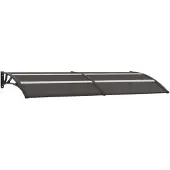 vidaXL Auvent noir 240x75 cm PC