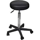 vidaXL Tabouret de bureau noir