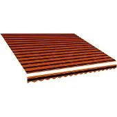 vidaXL Toile de store orange & marron 450x300 cm