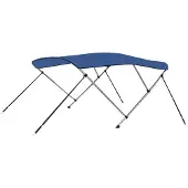 vidaXL 3-Bow Bimini Top bleu 183x160x137 cm