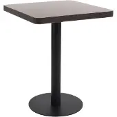 vidaXL Table de bistrot marron foncé 60x60 cm MDF