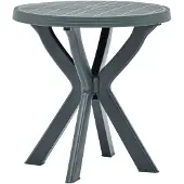vidaXL Table de bistrot verte Ø70 cm plastique