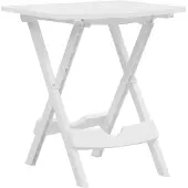 vidaXL Gartentisch Klappbar 45,5 x 38,5 x 50 cm Weiß