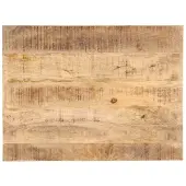 vidaXL Dessus de table Bois de manguier solide 25-27 mm 80x60 cm