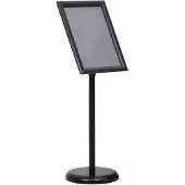 vidaXL Support d'affiche A3 sur pied Noir Alliage d'aluminium