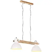 vidaXL Lampe suspendue industrielle 25 W E27 109 cm Weiß