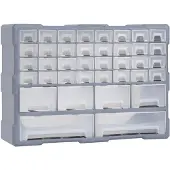 vidaXL Organisateur multi-tiroirs avec 38 tiroirs 52x16x37,5 cm