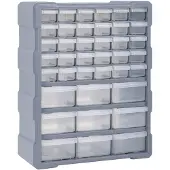 vidaXL Organisateur multi-tiroirs avec 39 tiroirs 38x16x47 cm