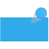 vidaXL Couverture de piscine rectangulaire 1200x600 cm PE bleu