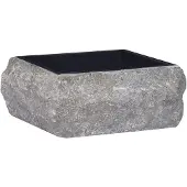 vidaXL Lavabo noir 30x30x13 cm marbre
