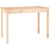 vidaXL Table de salle à manger 110x55x75 cm pin massif