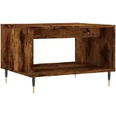 vidaXL Table basse chêne fumé 60x50x40 cm bois composite