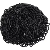 vidaXL Chaîne de délimitation noire 30 m Ø4 mm plastique