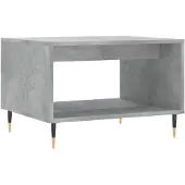 vidaXL Table basse gris béton 60x50x40 cm Bois composite