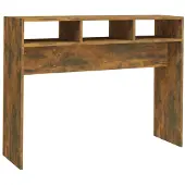 vidaXL Table console Chêne fumé 105x30x80 cm Bois d'ingénierie