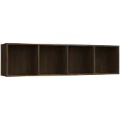 vidaXL Bibliothèque/Meuble TV Chêne marron 143x30x36cm Bois ingénierie