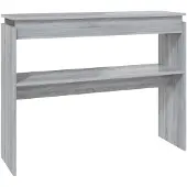 vidaXL Table console Sonoma gris 102x30x80 cm Bois d'ingénierie