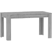 vidaXL Table de salle à manger Gris Sonoma 140x74,5x76 cm Bois composite