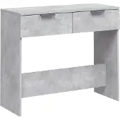 vidaXL Table console Gris béton 90x36x75 cm Bois d'ingénierie