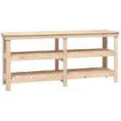 vidaXL Banc de travail 181x50x80 cm Bois de pin massif