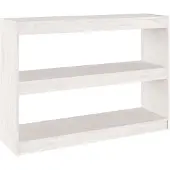 vidaXL Bibliothèque/Séparateur de pièce Blanc 100x30x71,5cm Pin massif