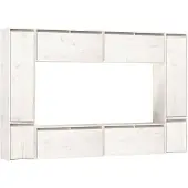 vidaXL Armoires TV 8 pcs. Blanc Pin massif