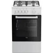Beko fsg52020fw Cuisinière indépendante Noir, White Plaque de cuisson à gaz