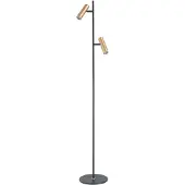 Highlight Lampadaire Trend 2 lumières noir avec laiton