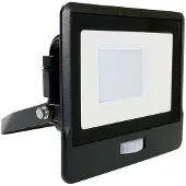 V-TAC Projecteur à LED avec capteur PIR - noir - Samsung - IP65 - 30W - 2340 lumens - 6500K - 5 ans
