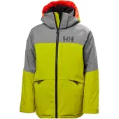 Helly Hansen Summit, veste de ski, junior, vert-jaune