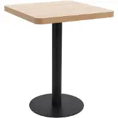 vidaXL Table de bistrot marron clair 60x60 cm MDF