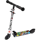 Marvel Avengers Trottinette 2 roues frein à pied garçon noir/blanc
