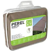Perel VOILE SOLAIRE - TRIANGLE - 5 x 5 x 5 m - COULEUR: GRIS TAUPE