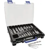 Exact Set de forets hélicoïdaux pour métal 120 pièces 1 (1 mm, 1,5 mm, 10 mm, 2 mm, 2,5 mm, 3 mm, 3,5 mm, 4 mm, 4,5 mm, 5 mm, 5,5 mm, 6 mm, 6,5 mm, 7 mm, 8 mm, 8,5 mm, 9 mm, 9,5 mm)