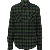 Vintage Industries Chemise 'Harley' vert / noir