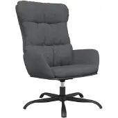 vidaXL Fauteuil relax gris foncé Tissu