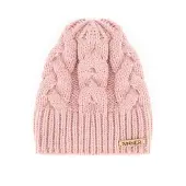 Sinner Cable Beanie Rose
